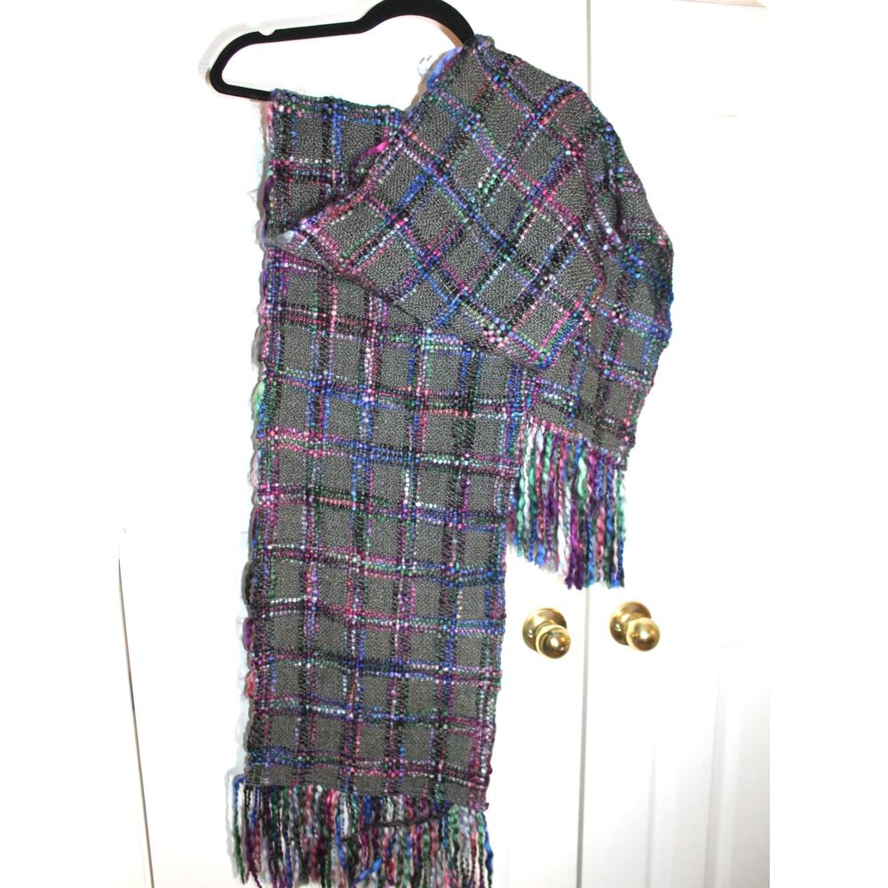 ECO by Rising Tide Recycled Acrylic Hand Woven Fringed Scarf